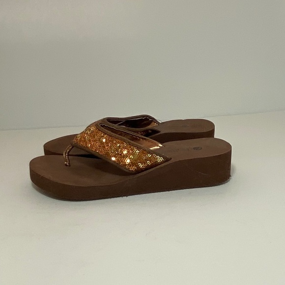 Sparkle Sequin Flip Flops Women's Size: 5/6 FREE w/bundle - Picture 7 of 11